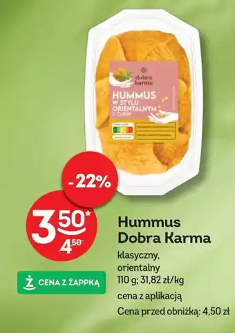Żabka Hummus Dobra Karma 110 g oferta