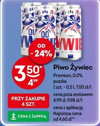 Żabka Piwo Żywiec 0,5 l oferta