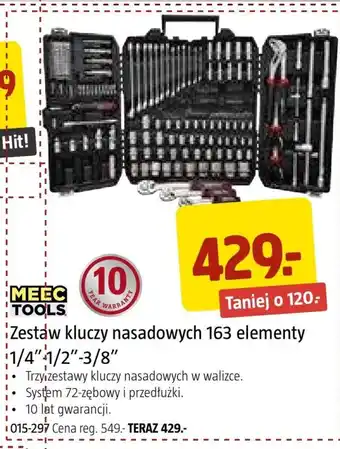 Zestaw kluczy nasadowych meec tools