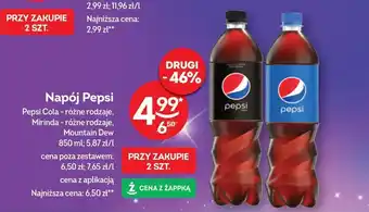 Żabka Napój Pepsi 850 ml oferta