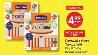 Żabka Parówki z fileta Tarczyński 180 g oferta