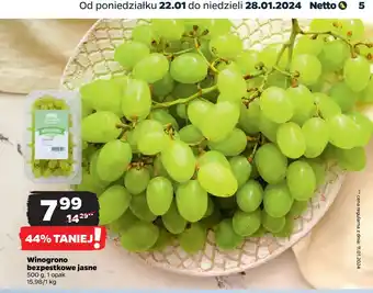 Netto Winogrono bezpestkowe jasne oferta