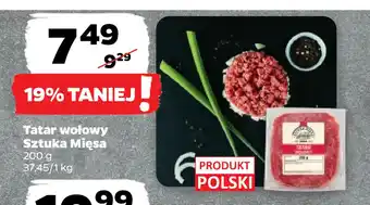 Netto Tatar wołowy sztuka mięsa oferta