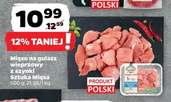 Netto Mięso na gulasz wieprzowy z szynki sztuka mięsa oferta