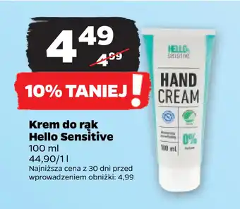 Netto Krem do rąk hello sensitive oferta