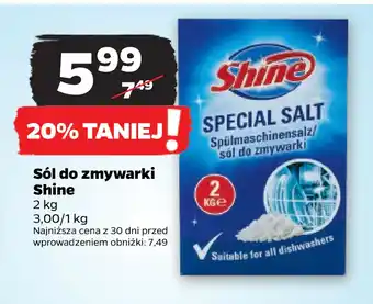 Netto Sól do zmywarki shine oferta