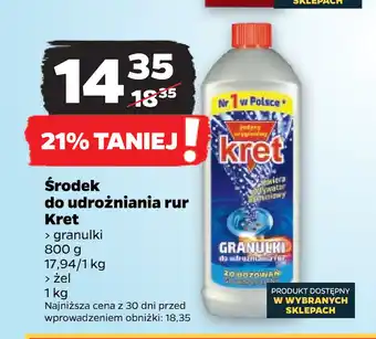Netto Środek do udrożniania rur kret oferta