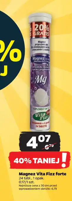 Netto Magnez vita fizz forte oferta