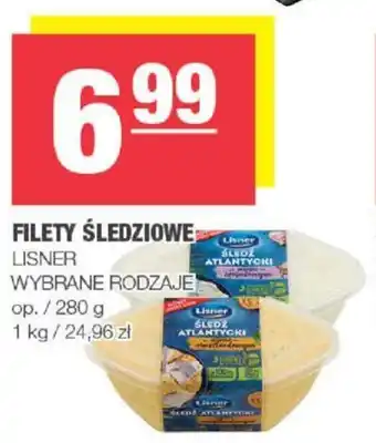 Spar FILETY ŚLEDZIOWE LISNER 280g oferta