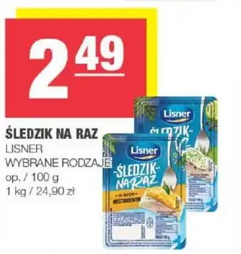 ŚLEDZIK NA RAZ LISNER 100g