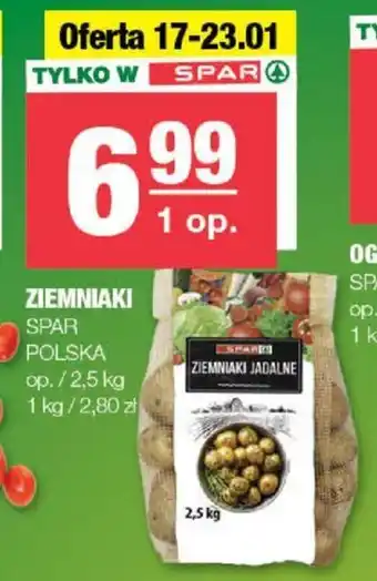 Spar ZIEMNIAKI SPAR 2,5kg oferta