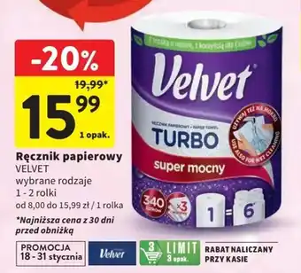 Intermarche Ręcznik papierowy VELVET oferta