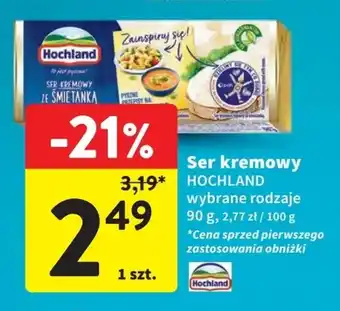Intermarche Ser kremowy Hochland 90g oferta