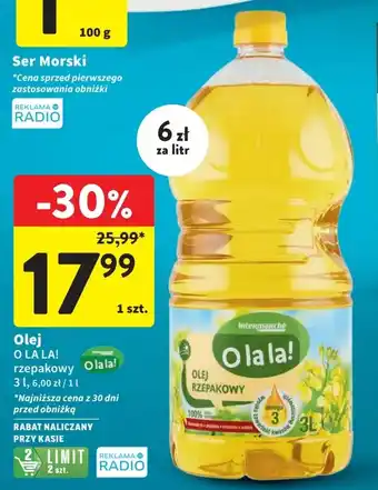 Intermarche Olej O LA LA! 3l oferta