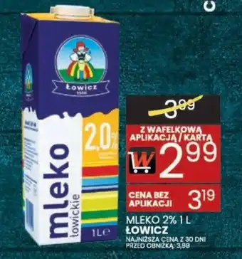 Wafelek MLEKO 2% ŁOWICZ 1 L oferta