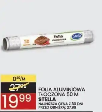 Wafelek STELLA FOLIA ALUMINIOWA TŁOCZONA 50 M oferta