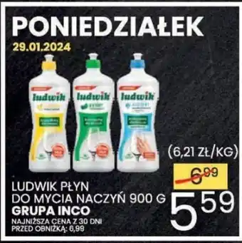 Wafelek LUDWIK PŁYN DO MYCIA NACZYŃ 900 G oferta