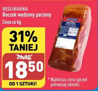 ALDI WĘDLINIARNIA Boczek wędzony parzony 1 kg oferta