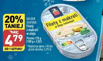ALDI GOLDEN SEAFOOD Filety z makreli z makreli w oleju 170 g oferta