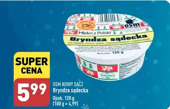 ALDI OSM NOWY SĄCZ Bryndza sądecka 120 g oferta