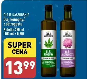 ALDI OLEJE KASZUBSKIE Olej konopny / z ostropestu 250 ml oferta