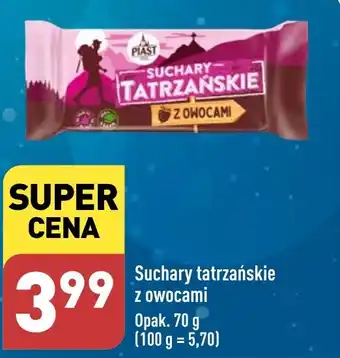 Suchary tatrzańskie z owocami 70g