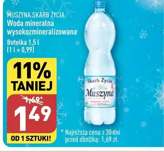 ALDI MUSZYNA SKARB ŻYCIA Woda mineralna 1,5l oferta