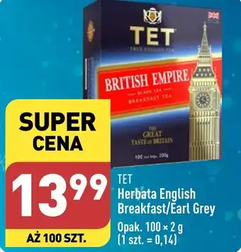ALDI TET TET Herbata English Breakfast/Earl Grey 100x2g oferta