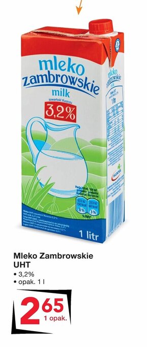 Odido Mleko Zambrowskie UHT 3,2% 1l oferta