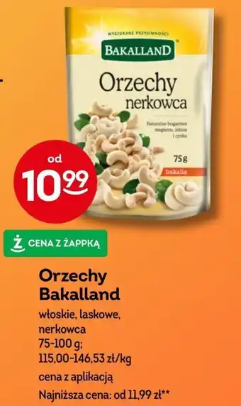 Żabka Orzechy Bakalland 75-100 g oferta