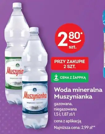 Żabka Woda mineralna Muszynianka 1,5 L oferta