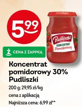 Żabka Koncentrat pomidorowy 30% Pudliszki 200 g oferta