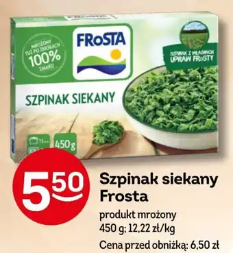 Żabka Szpinak siekany Frosta 450 g oferta