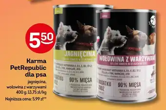 Żabka Karma PetRepublic dla psa 400 g oferta