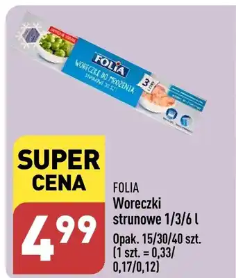 ALDI FOLIA Woreczki strunowe 1/3/6l oferta