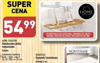 ALDI HOME CREATION Bambusowa półka nawannowa oferta