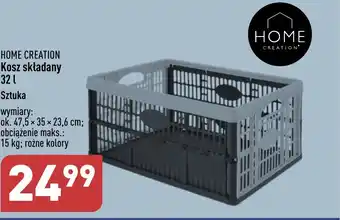 ALDI HOME CREATION Kosz składany 32l oferta