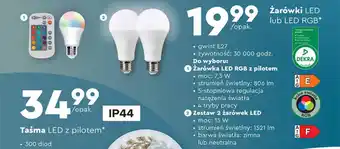 Biedronka Żarówki LED lub LED RGB oferta