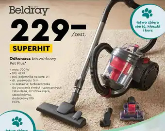Biedronka Beldray Odkurzacz bezworkowy Pet Plus oferta