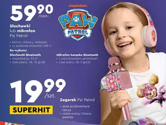 Biedronka Słuchawki lub mikrofon Psi Patrol oferta