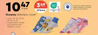Biedronka Skarpety dziecięce, 3-pak oferta