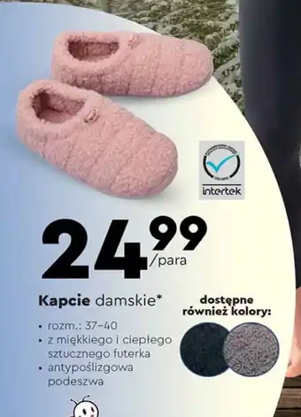 Biedronka Kapcie damskie oferta