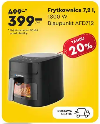 Biedronka Frytkownica 7,2 1, 1800 W Blaupunkt AFD712 oferta