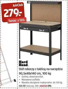 Jula Stół roboczy hard head oferta