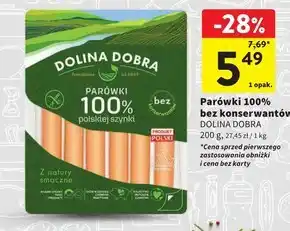 Intermarche Dolina dobra parówki 100 % polskiej szynki 200 g oferta