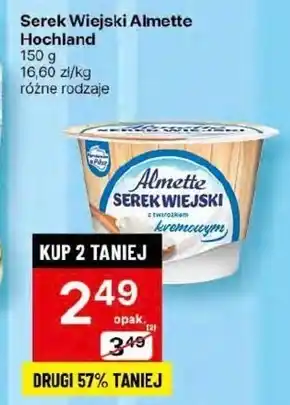 Delikatesy Centrum Almette serek wiejski z twarożkiem kremowym 150 g oferta