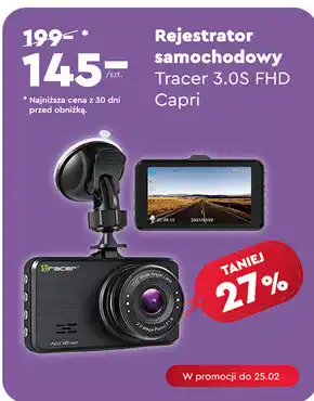Biedronka Rejestrator samochodowy tracer oferta