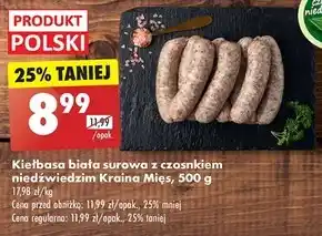 Biedronka Kiełbasa biała kraina mięs oferta