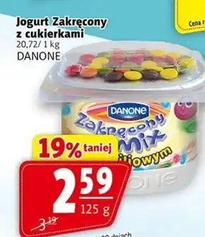 Prim Market Danone zakręcony mix jogurt o smaku waniliowym 125 g oferta