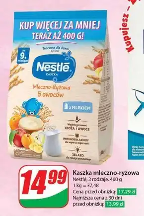 Dino Nestlé kaszka mleczno-ryżowa 5 owoców po 9. miesiącu 400 g oferta